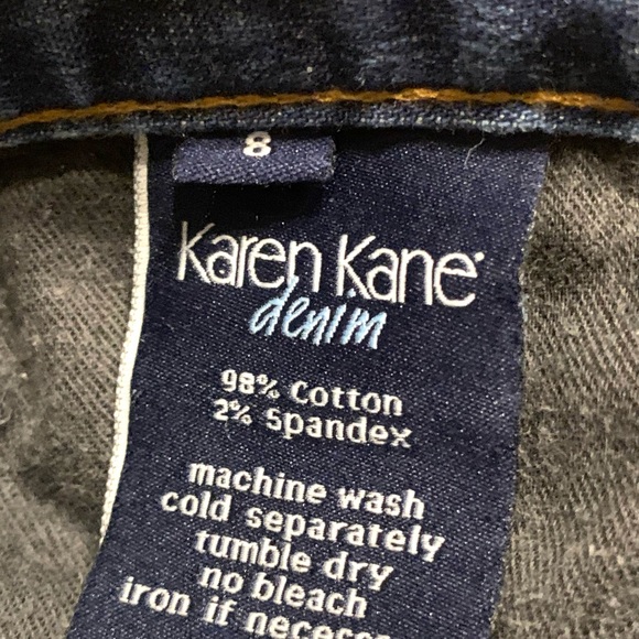 Karen Kane Jeans Flared Faded Y2K Size 8 X 33” L Stretch Great Condition! #1834 - Picture 6 of 8
